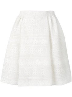 юбка А-образного силуэта с эластичным поясом Red Valentino