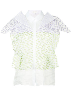 текстурированная объемная блузка Delpozo