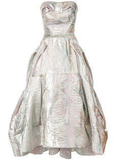 расклешенное платье с эффектом металлик Maticevski