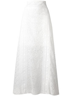 кружевная длинная юбка  Oscar de la Renta