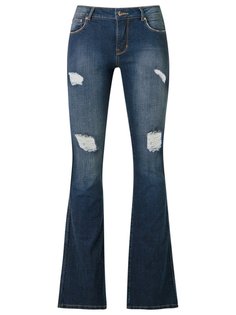 distressed flared jeans Amapô