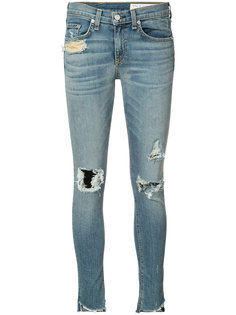 джинсы кроя скинни с потертой отделкой Rag & Bone /Jean
