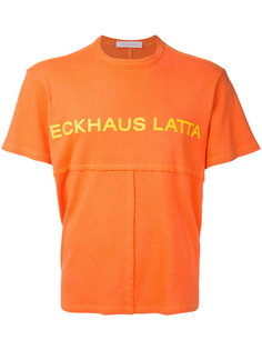 футболка лоскутного кроя с принтом-логотипом Eckhaus Latta