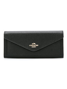 Carteira de couro modelo Soft Wallet Coach