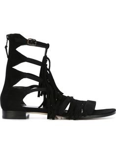 сандалии с бахромой Stuart Weitzman