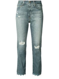 укороченные джинсы с завышенной талией Ag Jeans