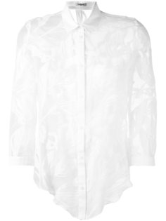прозрачная рубашка с растительным принтом Cacharel