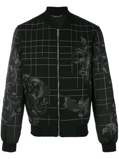 куртка-бомбер с вышивкой Барокко Versace