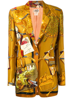 пиджак с притом в виде скачущей лошади Hermès Vintage
