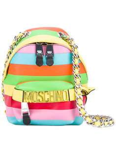 рюкзак через плечо радужной расцветки Moschino