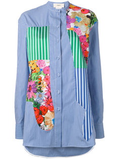 полосатая рубашка с цветочными принтами Ports 1961