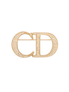 брошь-булавка с логотипом CD Christian Dior Vintage