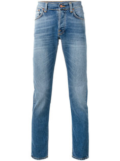 узкие джинсы с высветленным дизайном Nudie Jeans Co