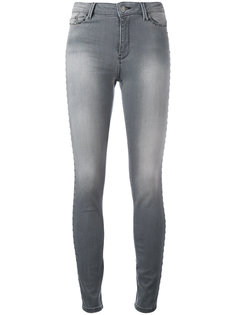 джинсы скинни с вытертыми деталями Karl Lagerfeld