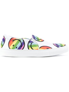 кеды-слипон с принтом смайлов Joshua Sanders