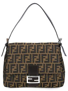 сумка на плечо с монограммным узором Fendi Vintage