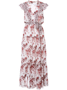 расклешенное платье с цветочным принтом Robert Rodriguez