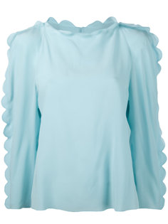 блузка с отделкой фестонами Fendi