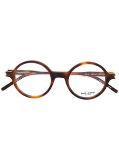 очки в круглой оправе Saint Laurent Eyewear