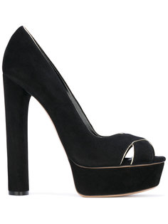 туфли с открытым носом на платформе Casadei