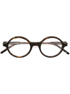 очки в круглой оправе Saint Laurent Eyewear