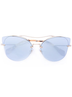 солнцезащитные очки-авиаторы в оправе кошачий глаз Miu Miu Eyewear