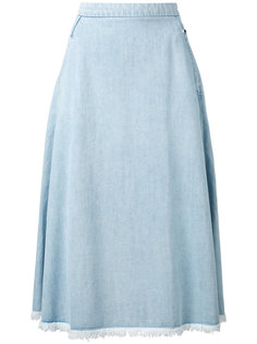 юбка из шамбре с необработанным подолом Twin-Set