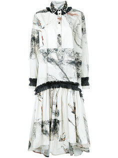 платье-рубашка с абстрактным принтом Antonio Marras