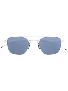 затемненные солнцезащитные очки-авиаторы Thom Browne