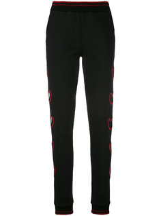 спортивные брюки с нашивкой сердец Philipp Plein