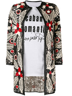 пиджак с цветочной вышивкой Caban Romantic
