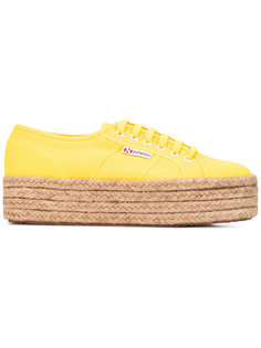 кеды на плетеной подошве Superga