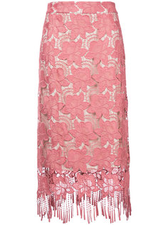 юбка миди с бахромой Alice+Olivia