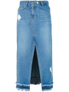 джинсовая юбка со шлицей спереди Sjyp