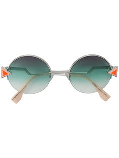 солнцезащитные очки с круглой оправой Fendi Eyewear