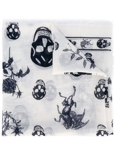 платок в черепа и эмблемы Alexander McQueen