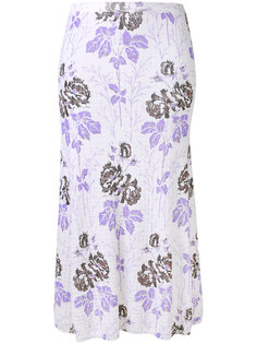 юбка с цветочным принтом Victoria Beckham