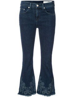укороченные расклешенные джинсы Rag & Bone /Jean