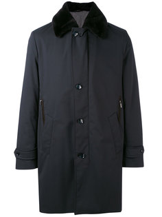 пальто с отделкой из меха бобра Brioni