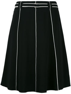 юбка А-силуэта с контрастной окантовкой Emporio Armani