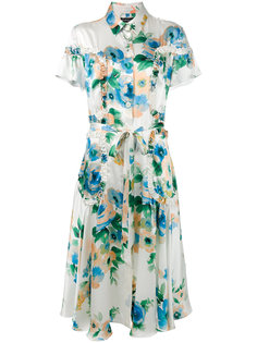 платье-рубашка с цветочным принтом Rossella Jardini