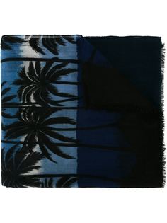 шарф с пальмовым принтом Saint Laurent