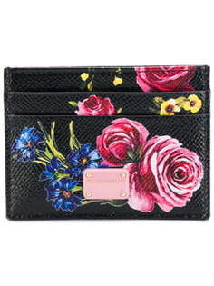 визитница с цветочным принтом Dolce & Gabbana