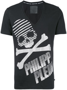 футболка с принтом черепа и костей Philipp Plein
