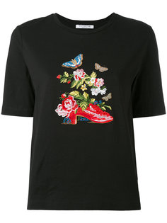 футболка с цветочной вышивкой Vivetta