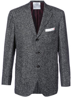 пиджак с узором в ломаную клетку Kiton