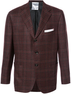 блейзер в клетку Kiton