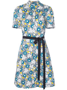 платье-рубашка с цветочным узором Carolina Herrera