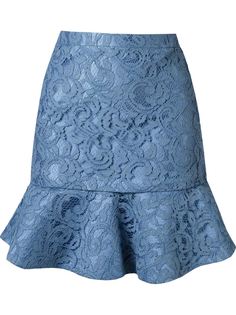 кружевная юбка marescot с рюшами по подолу Martha Medeiros