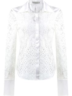 lace patchwork shirt Martha Medeiros
